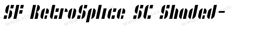SF RetroSplice SC Shaded字体转换